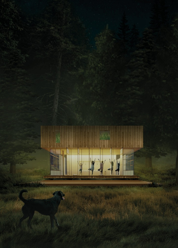 A Timber Sanctuary for Yoga and Reflection