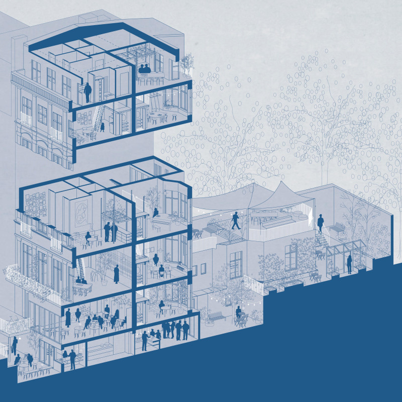 A Community Living Through Modular Wood Components and Tree Nails